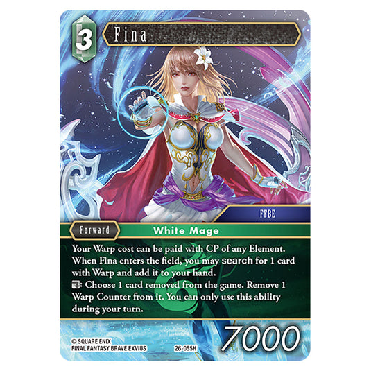 Fina 26-055H card from the Final Fantasy set Gunslinger in the Abyss