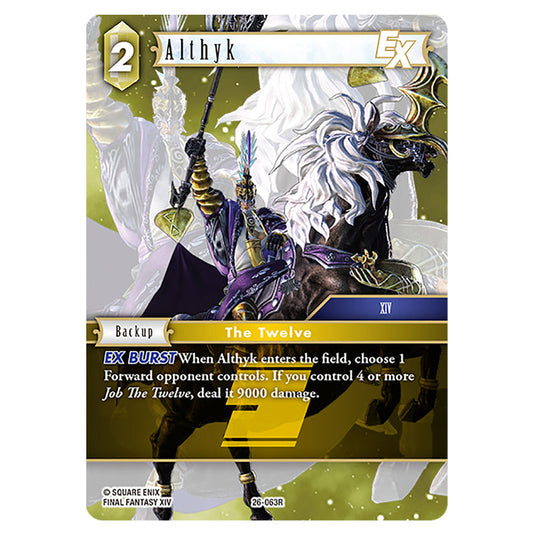 Althyk 26-063R card from the Final Fantasy set Gunslinger in the Abyss