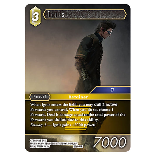 Ignis 26-064R card from the Final Fantasy set Gunslinger in the Abyss