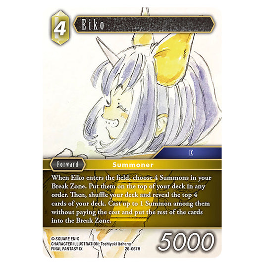Eiko 26-067H card from the Final Fantasy set Gunslinger in the Abyss