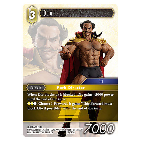 Dio 26-075C card from the Final Fantasy set Gunslinger in the Abyss