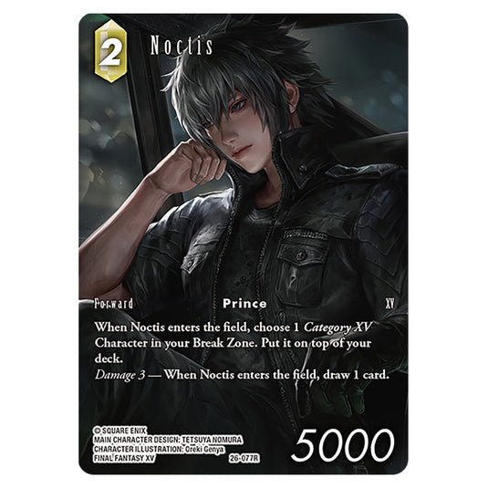 Noctis 26-077R-a card from the Final Fantasy set Gunslinger in the Abyss