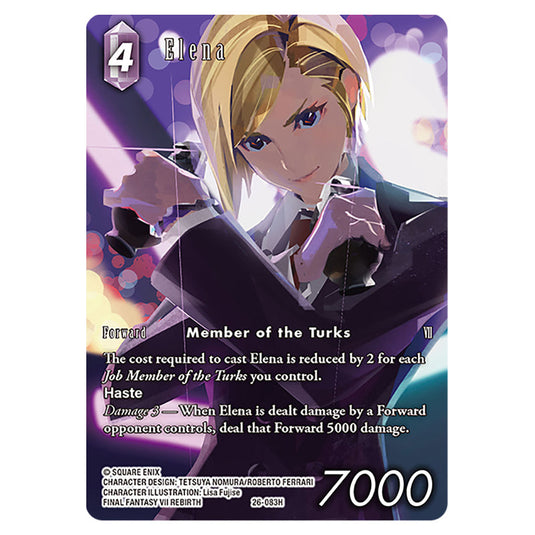 Elena 26-083H-a card from the Final Fantasy set Gunslinger in the Abyss