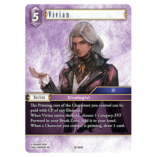 Vivian 26-084H card from the Final Fantasy set Gunslinger in the Abyss