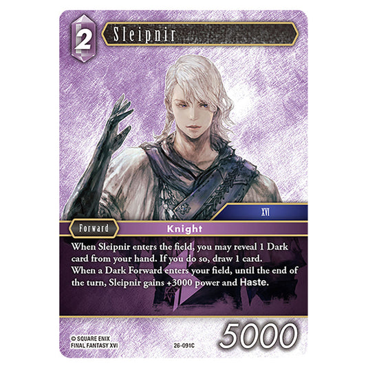 Sleipnir 26-091C card from the Final Fantasy set Gunslinger in the Abyss