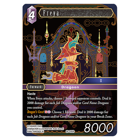 Freya 26-095R card from the Final Fantasy set Gunslinger in the Abyss