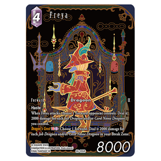 Freya 26-095R-a card from the Final Fantasy set Gunslinger in the Abyss
