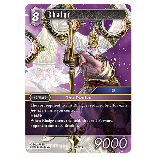 Rhalgr 26-097R card from the Final Fantasy set Gunslinger in the Abyss