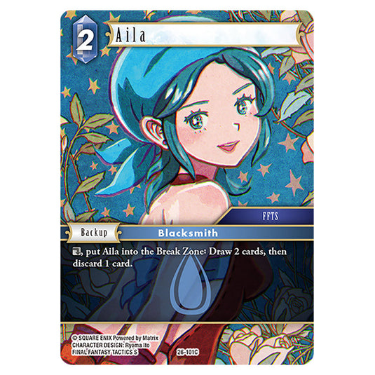 Aila 26-101C card from the Final Fantasy set Gunslinger in the Abyss