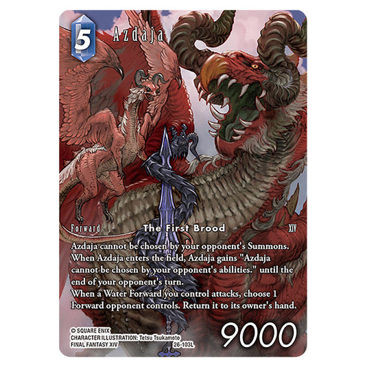Azdaja 26-103L-a card from the Final Fantasy set Gunslinger in the Abyss