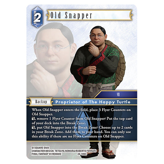 Old Snapper 26-106C card from the Final Fantasy set Gunslinger in the Abyss