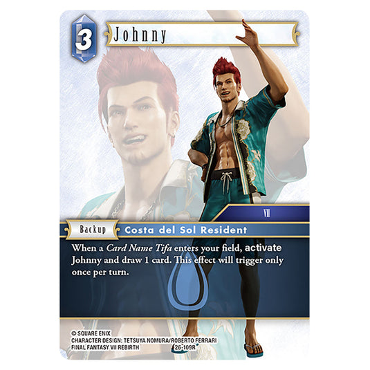Johnny 26-109R card from the Final Fantasy set Gunslinger in the Abyss