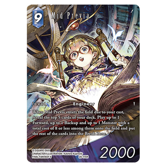 Mid Previa 26-115H-a card from the Final Fantasy set Gunslinger in the Abyss