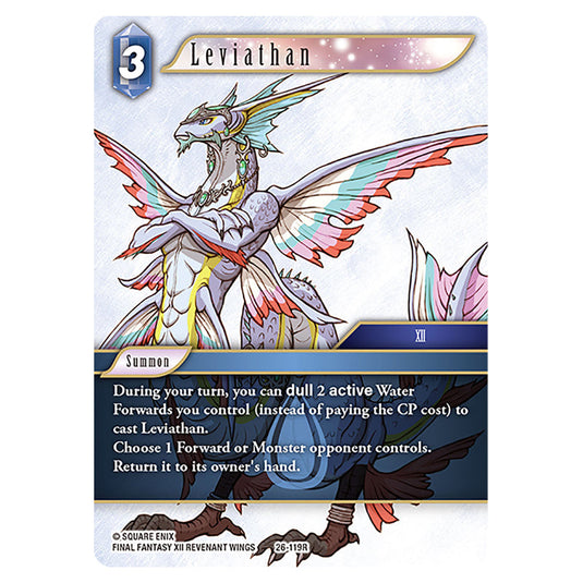 Leviathan 26-119R card from the Final Fantasy set Gunslinger in the Abyss