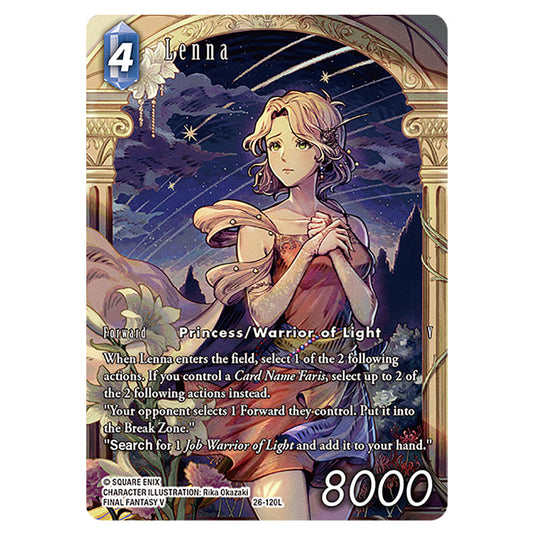 Lenna 26-120L-a card from the Final Fantasy set Gunslinger in the Abyss