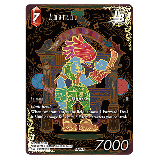Amarant 26-124R-a card from the Final Fantasy set Gunslinger in the Abyss