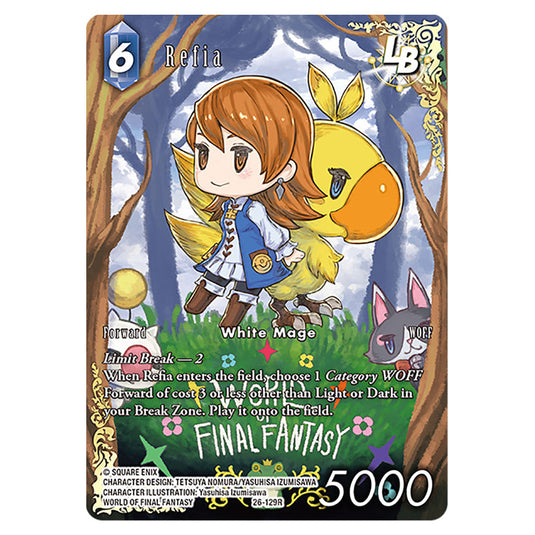 Refia 26-129R-a card from the Final Fantasy set Gunslinger in the Abyss