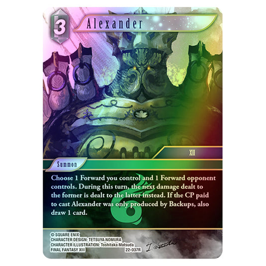 Final Fantasy - Hidden Hope - Alexander - 22-037R (Foil)