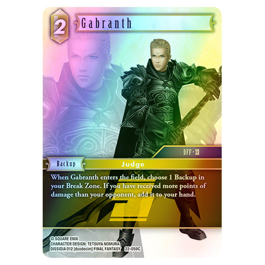 Final Fantasy - Hidden Hope - Gabranth - 22-059C (Foil)