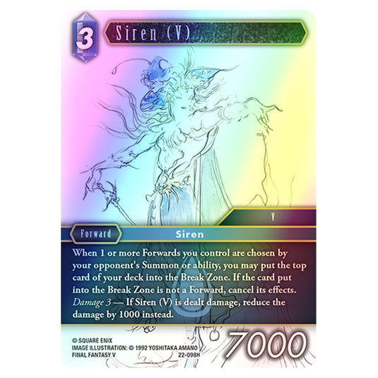 Final Fantasy - Hidden Hope - Siren (V) - 22-098H (Foil)