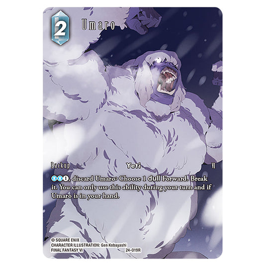 Umaro 24-019R-a card from the Final Fantasy set Hidden Legends