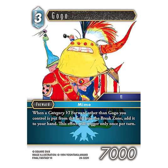 Gogo 24-022H card from the Final Fantasy set Hidden Legends