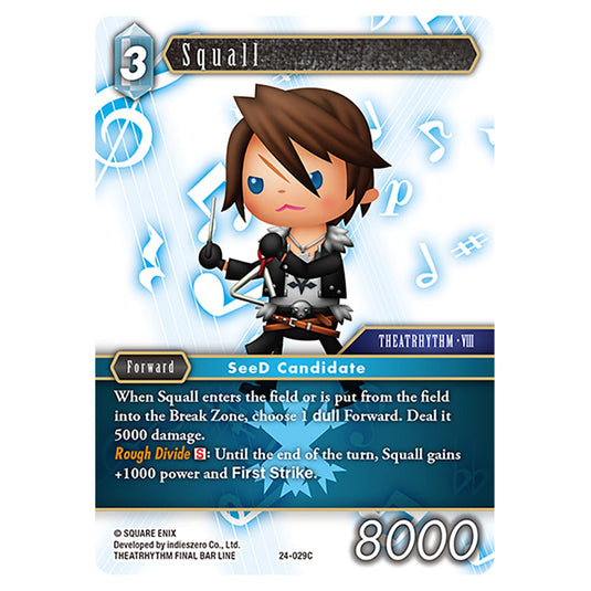 Squall 24-029C card from the Final Fantasy set Hidden Legends