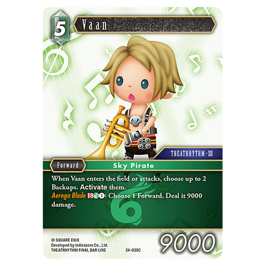 Vaan 24-039C card from the Final Fantasy set Hidden Legends