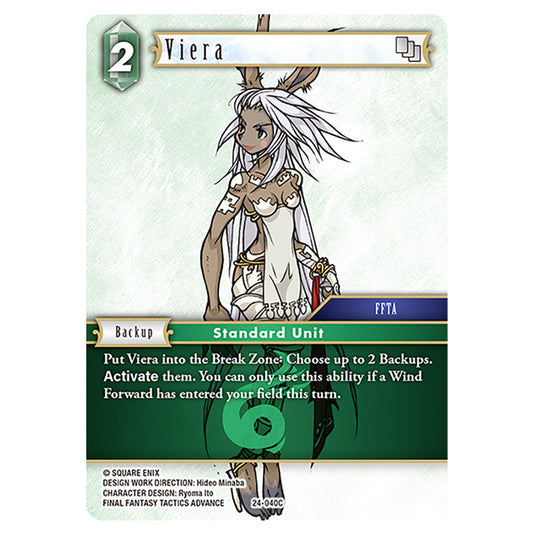 Viera 24-040C card from the Final Fantasy set Hidden Legends