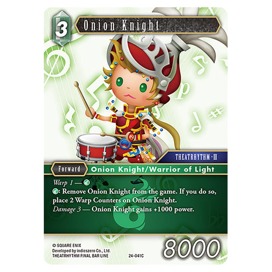 Onion Knight 24-041C card from the Final Fantasy set Hidden Legends