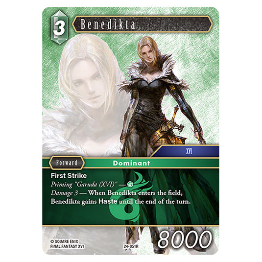 Benedikta 24-051R card from the Final Fantasy set Hidden Legends