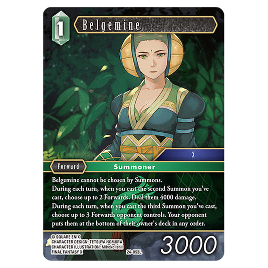 Belgemine 24-052L card from the Final Fantasy set Hidden Legends