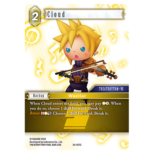 Cloud 24-057C card from the Final Fantasy set Hidden Legends