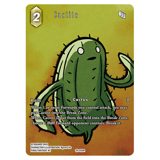 Cactite 24-059R-a card from the Final Fantasy set Hidden Legends