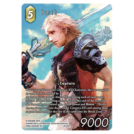 Basch 24-061L-a card from the Final Fantasy set Hidden Legends