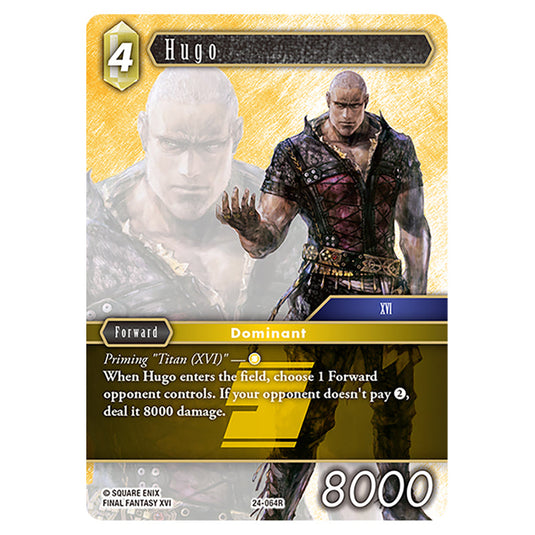 Hugo 24-064R card from the Final Fantasy set Hidden Legends