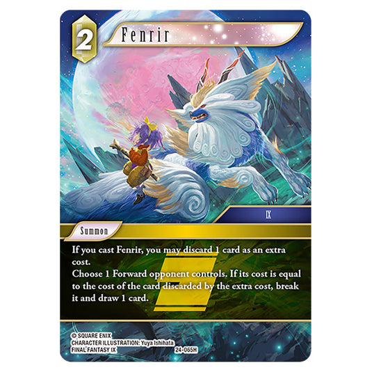 Fenrir 24-065H card from the Final Fantasy set Hidden Legends