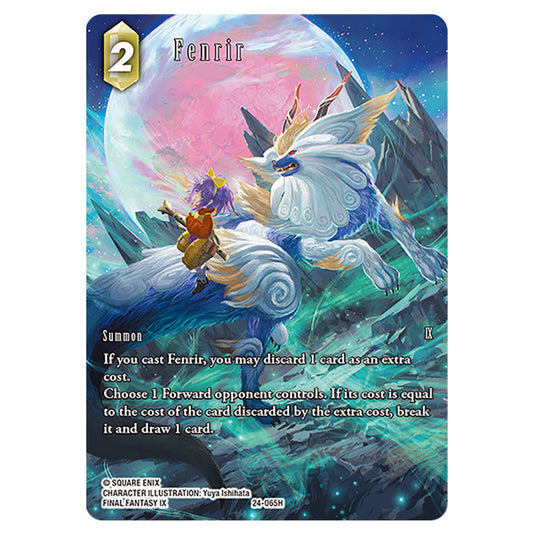 Fenrir 24-065H-a card from the Final Fantasy set Hidden Legends