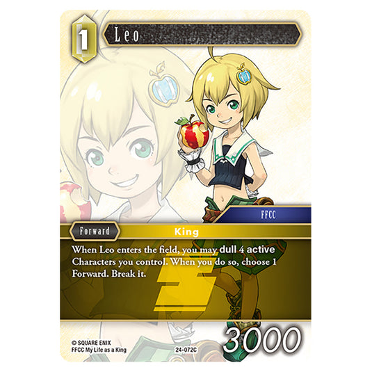 Leo 24-072C card from the Final Fantasy set Hidden Legends