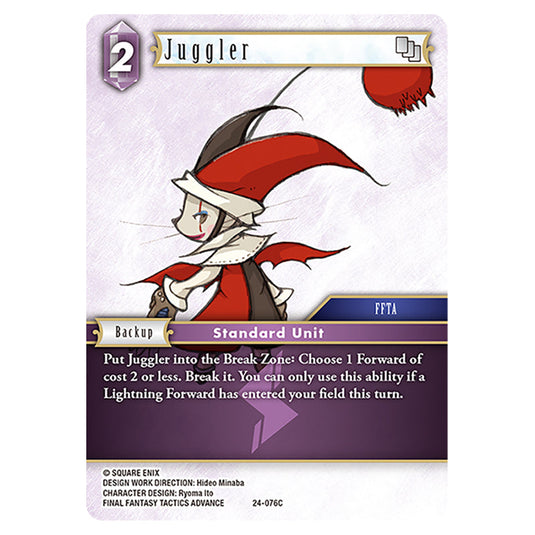 Juggler 24-076C card from the Final Fantasy set Hidden Legends