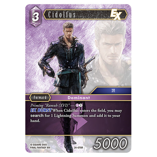 Cidolfus 24-078R card from the Final Fantasy set Hidden Legends