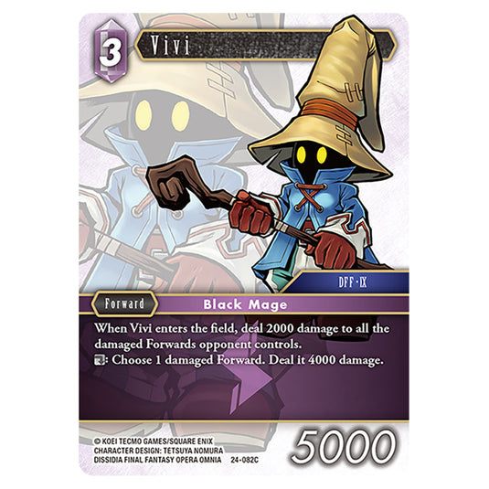 Vivi 24-082C card from the Final Fantasy set Hidden Legends