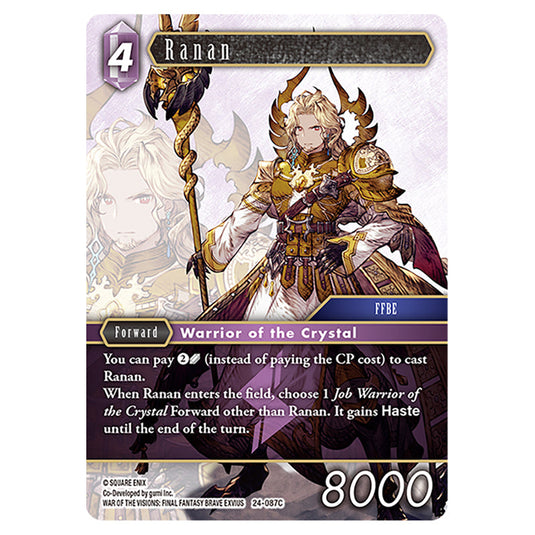 Ranan 24-087C card from the Final Fantasy set Hidden Legends