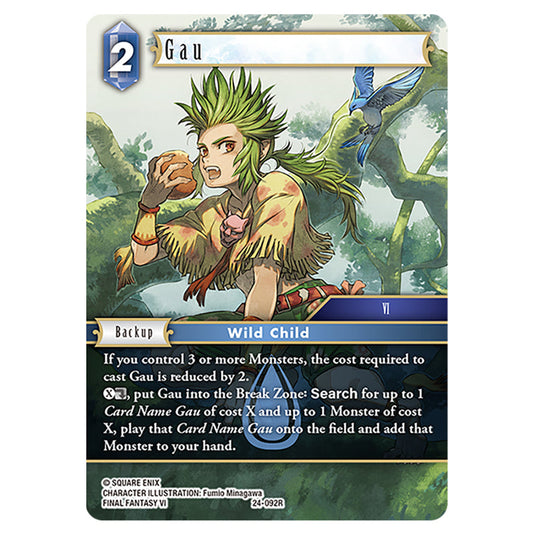 Gau 24-092R card from the Final Fantasy set Hidden Legends