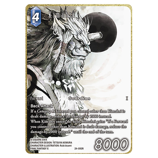 Kimahri 24-093R-a card from the Final Fantasy set Hidden Legends