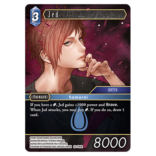 Jed 24-096R card from the Final Fantasy set Hidden Legends