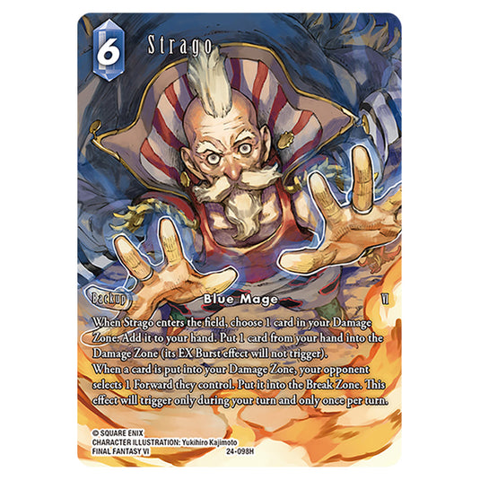 Strago 24-098H-a card from the Final Fantasy set Hidden Legends