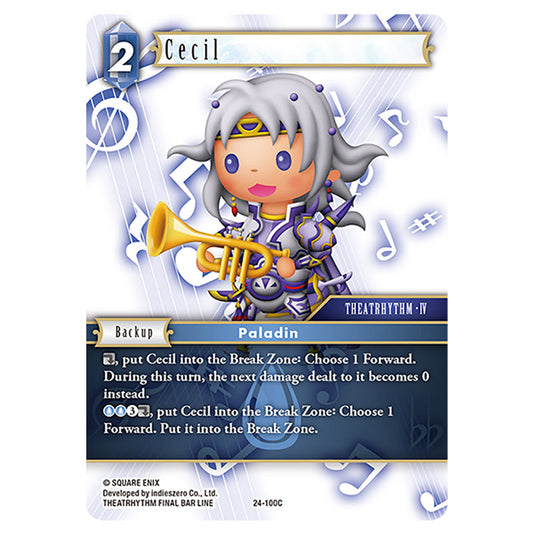 Cecil 24-100C card from the Final Fantasy set Hidden Legends