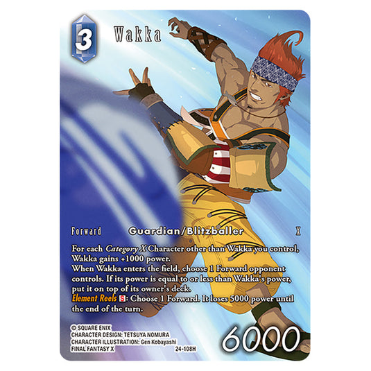 Wakka 24-108H-a card from the Final Fantasy set Hidden Legends