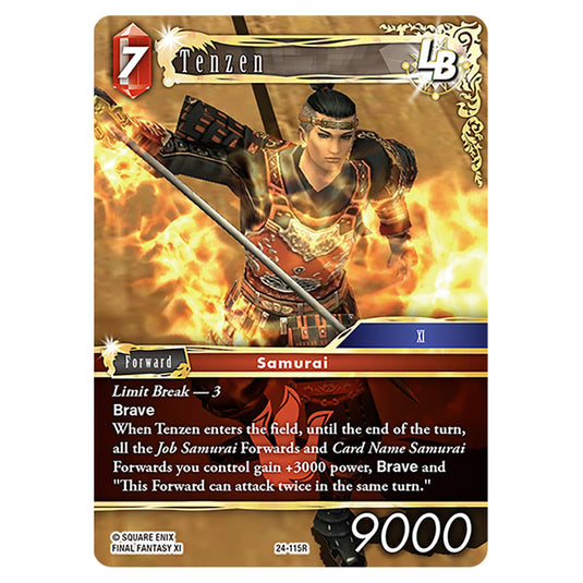 Tenzen 24-115R card from the Final Fantasy set Hidden Legends